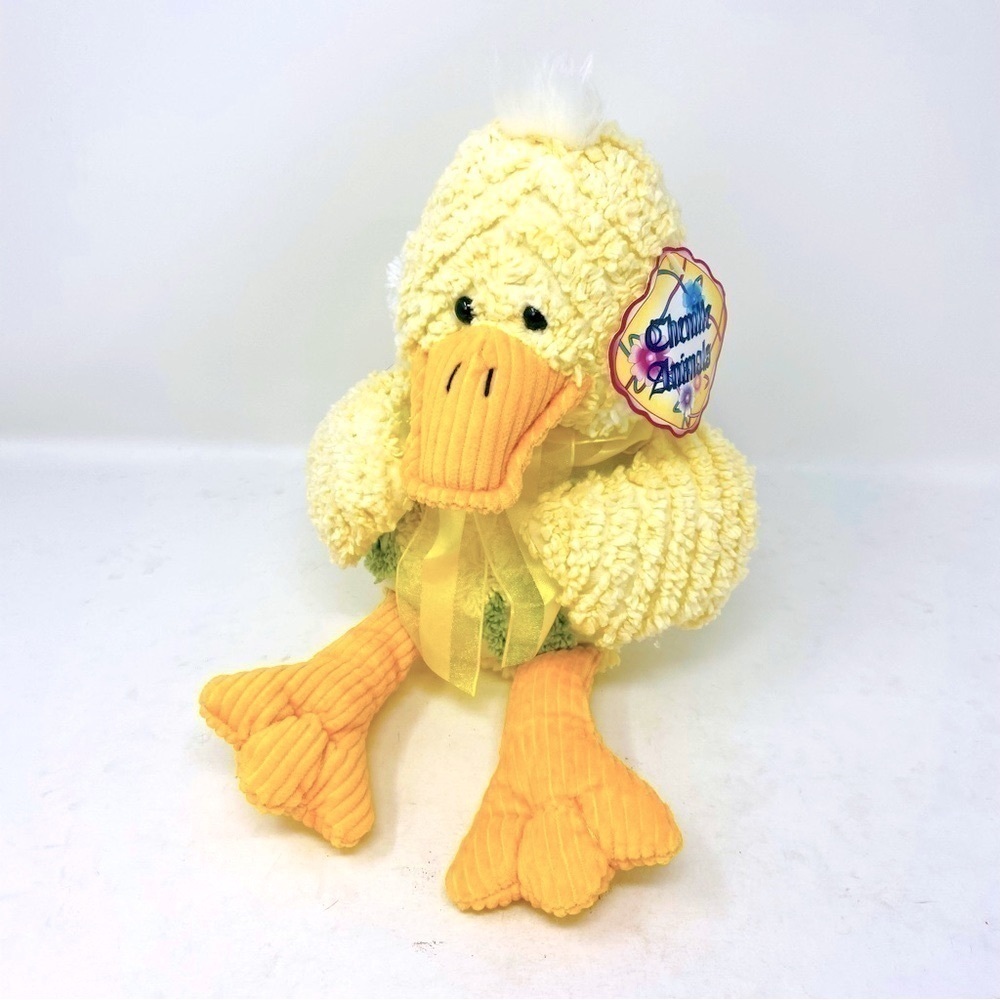 Fine Toy Chenille Animals Yellow Chick Plush W/Tag  9”
